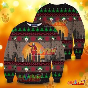 Joker 3D Print Ugly Christmas Sweatshirt V3