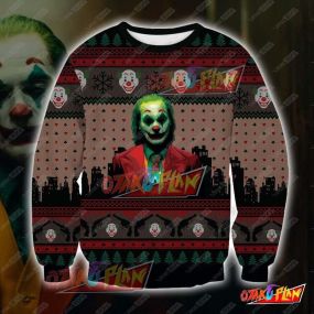 Joker 3D Print Ugly Christmas Sweatshirt