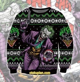 Joker 3D Printed Ugly Christmas Sweatshirt