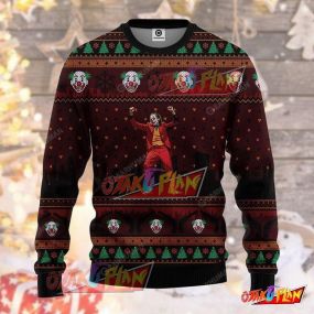 Joker Dancing 3D Print Ugly Christmas Sweatshirt