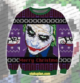 Joker Merry Christmas 3D Printed Ugly Christmas Sweatshirt
