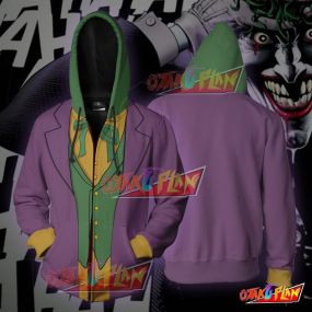 Batman Joker Hoodie Cosplay Jacket Zip Up