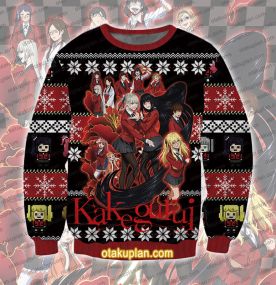 Kakegurui Hyakkaou Private Academy 3D Printed Ugly Christmas Sweatshirt