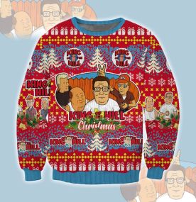 King Of The Hill 2023 3D Printed Ugly Christmas Sweatshirt