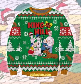 King of the Hill Family 3D Printed Ugly Christmas Sweatshirt