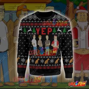 King of the Hill Yep 3D Print Ugly Christmas Sweatshirt V2