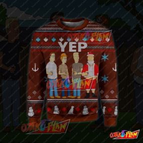 King Of The Hill Yep 3D Print Ugly Christmas Sweatshirt