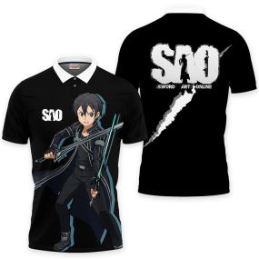 Kirito Sword Art Online Anime Polo Shirts