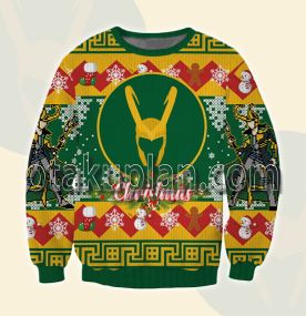 Loki 3d Printed Ugly Christmas Sweatshirt