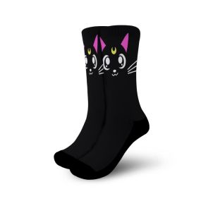 Luna Cat Sailor Moon Anime Cosplay Custom Socks