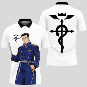 Maes Hughes Fullmetal Alchemist Anime Polo Shirts