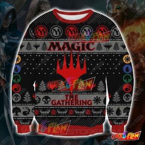 Magic The Gathering 3D Print Ugly Christmas Sweatshirt