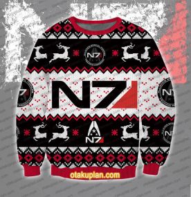 Mass Effect N7 Ugly Christmas Sweatshirt