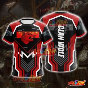 Mechwarrior CLAN WOLF M3 Cosplay T-shirt