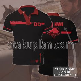 Metal Gear Solid Diamond Dogs DD Custom Name Polo Shirt
