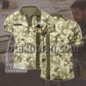 Metal Gear Solid Diamond Dogs LOGO Custom Name Polo Shirt