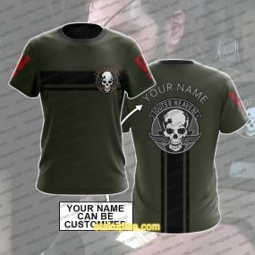 Metal Gear Solid V The Phantom Pain Outer Heaven Custom Name T-shirt