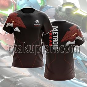Metroid Dread Red and Brown T-shirt