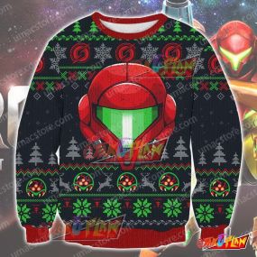 Metroid MTV2 3D Print Ugly Christmas Sweatshirt