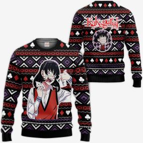 Midari Ikishima Ugly Christmas Sweater Kakegurui Hoodie Shirt