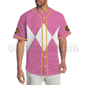 Mighty Morphin Power Ranger Pink Shirt Jersey