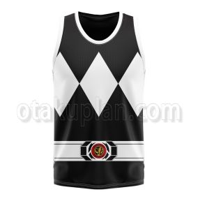 Mighty Morphin Power Rangers Black Basketball Jersey