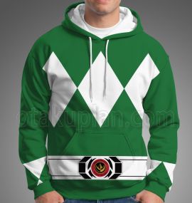 Mighty Morphin Power Rangers Green Ranger Cosplay Hoodie
