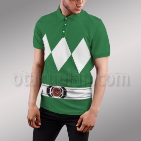 Mighty Morphin Power Rangers Green Ranger Polo