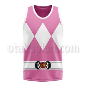 Mighty Morphin Power Rangers Pink Basketball Jersey