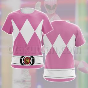 Mighty Morphin Power Rangers Pink Ranger Cosplay T-shirt