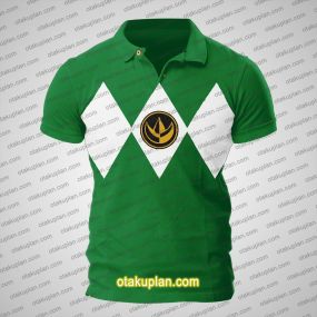 Mighty Morphin Power Rangers Polo Shirt Green
