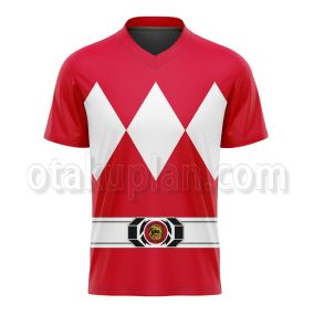 Mighty Morphin Power Rangers Red Football Jersey