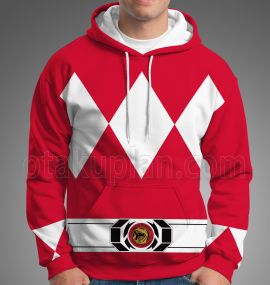 Mighty Morphin Power Rangers Red Ranger Cosplay Hoodie