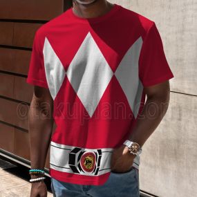 Mighty Morphin Power Rangers Red Ranger Cosplay T-shirt
