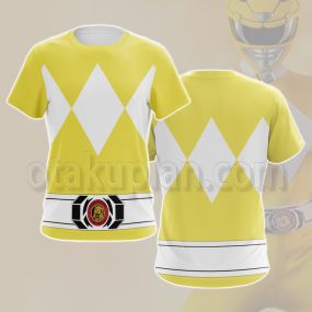 Mighty Morphin Power Rangers Yellow Ranger Cosplay T-shirt