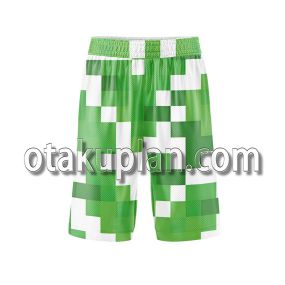 Minecraft Pixel Mosaic Style Basketball Shorts