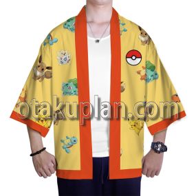 Misty Togepi Pikachu Charmander Squirtle Kimono Anime Jacket