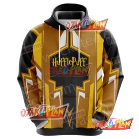Harry Potter Hogwarts Castle - Hufflepuff House Wacky Style New Collection Unisex 3D Hoodie