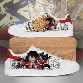 Monkey D Luffy Skate One Piece Anime Sneakers Shoes V2