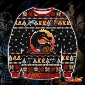 Mortal Kombat 3D Print Ugly Christmas Sweatshirt V2