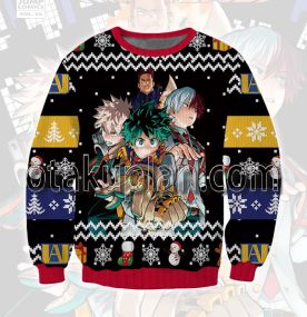 Anime Black 3D Printed Ugly Christmas Sweatshirt