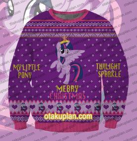 My Little Pony Twilight Sparkle 3D Print Ugly Christmas Sweatshirt