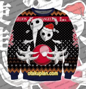 Neon Genesis Evangelion Sachiel 3D Print Ugly Christmas Sweatshirt