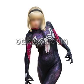 New Spider Gwen Stacy Jumpsuit Cosplay Costume