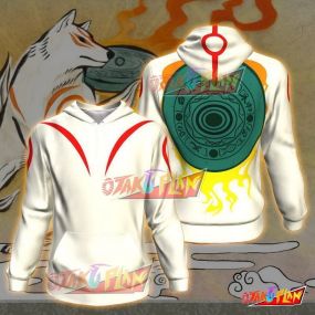 Okami All Over Print Pullover Hoodie