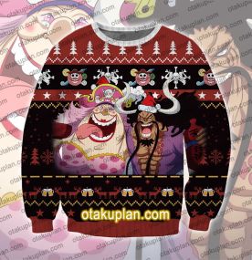 One Piece Bis Mom Kaido drink 3D Print Ugly Christmas Sweatshirt