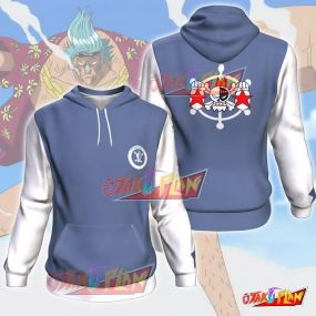 One Piece Franky All Over Print Pullover Hoodie