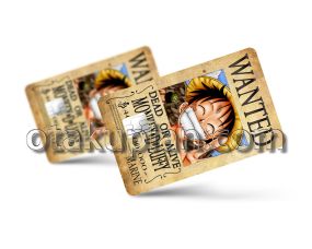 One Piece Luffy Wanted Poster Credit Card Skin