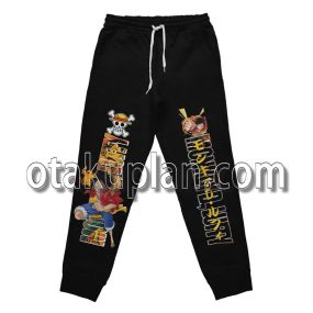One Piece Monkey D Luffy Yellow Streetwear Sweatpants