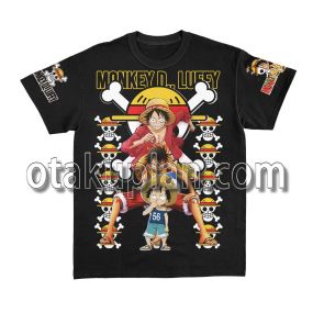 One Piece Monkey D Luffy Yellow Streetwear T-shirt